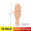Mano sinistra femminile da 10 pollici