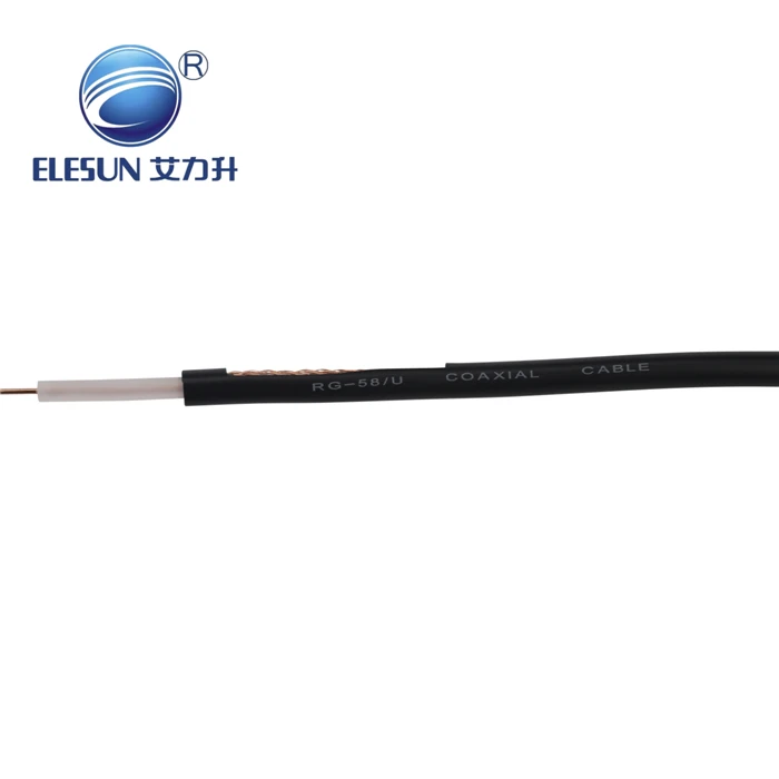 ELESUN factory coaxial cable military standard 50ohm RG58 for communication