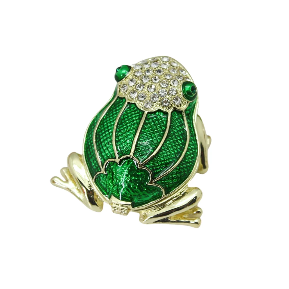 SHINNYGIFTS шкатулка для оловянной лягушки ручной работы металлическая ювелирных украшений декоративные шкатулки дома