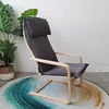Sedia Pelou con struttura in ferro grigio scuro
