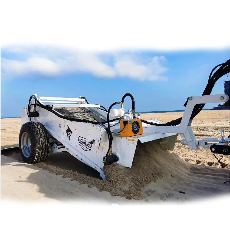Heavy-Duty Diesel Beach Cleaner Machine Tractor-Attached Steel Material New Environmental Product for Garbage Removal Sea Grass