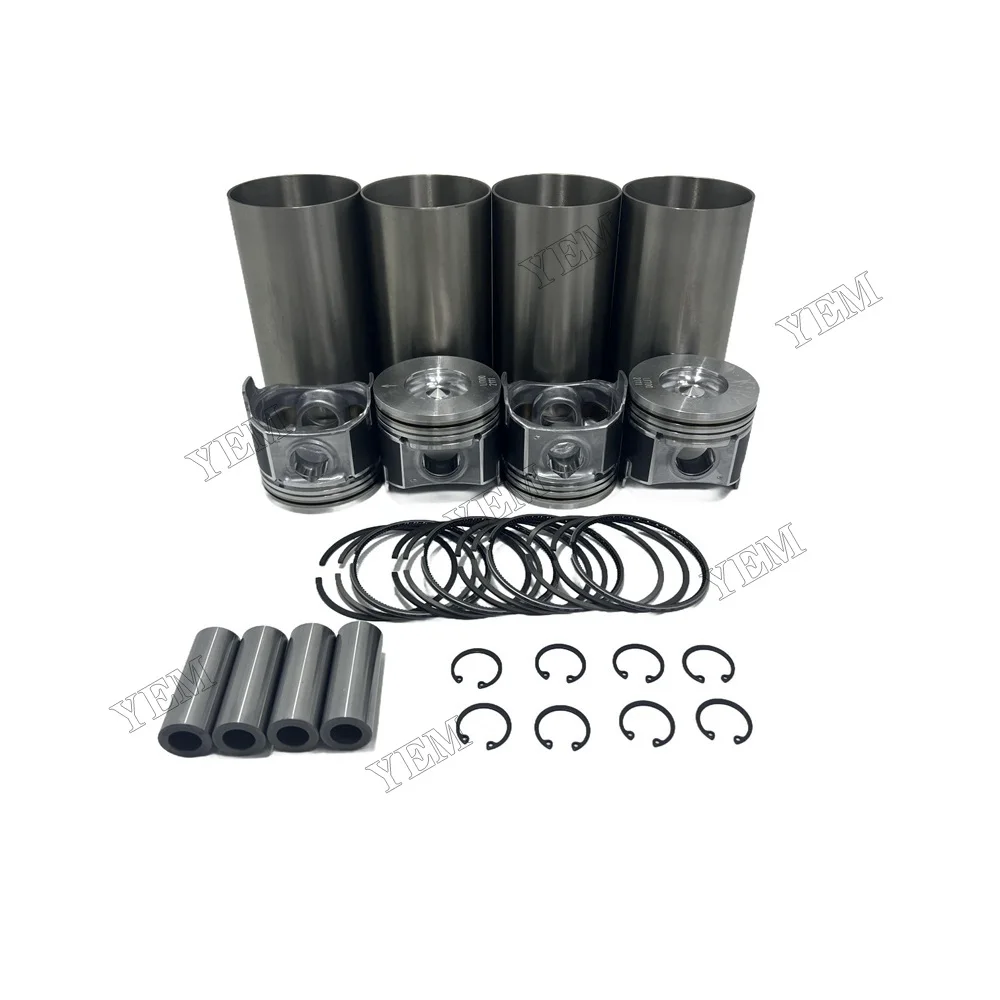 For Kubota V2607 Overhaul Rebuild Kit Piston Rings Cylinder Liner Set Engine Parts 1J700-21112 or 1J701-21112