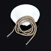 Lacci per scarpe color champagne da 4 mm con fibbia.