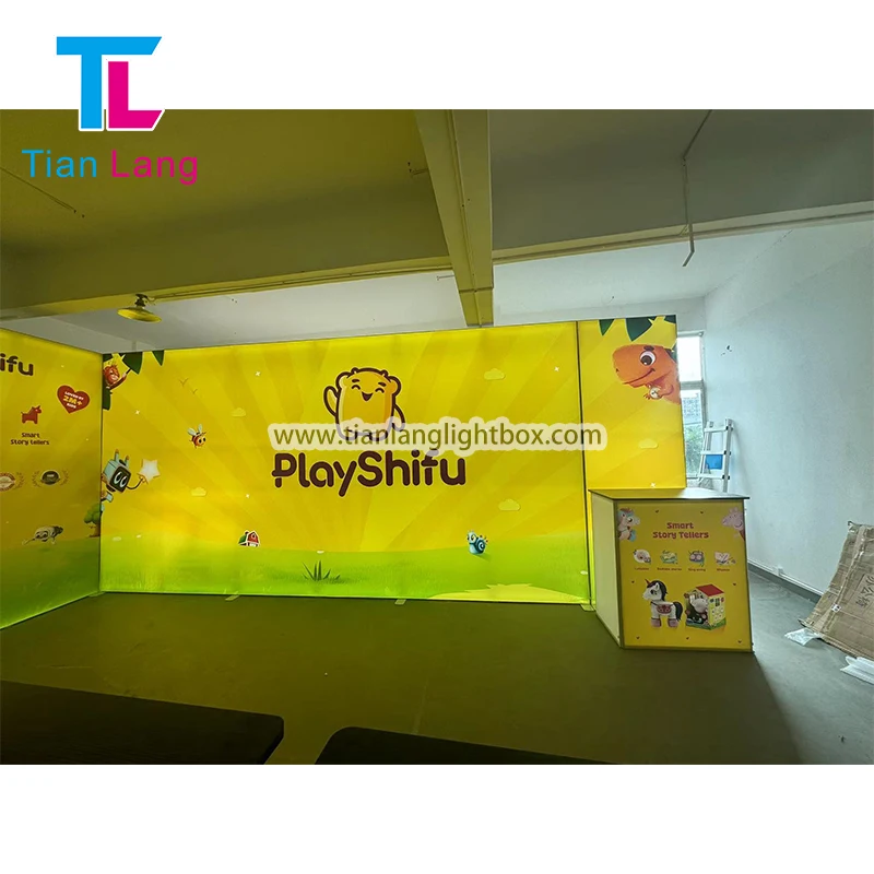 TianLang Agent Soovitatud Eksponeerimine Light Box Light Box 6*3 Kandmine Eksponeering Fabric Kaubandusnäitus Reklaam Light Box Eksponeerimine Boo