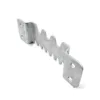 Silver serrated hook