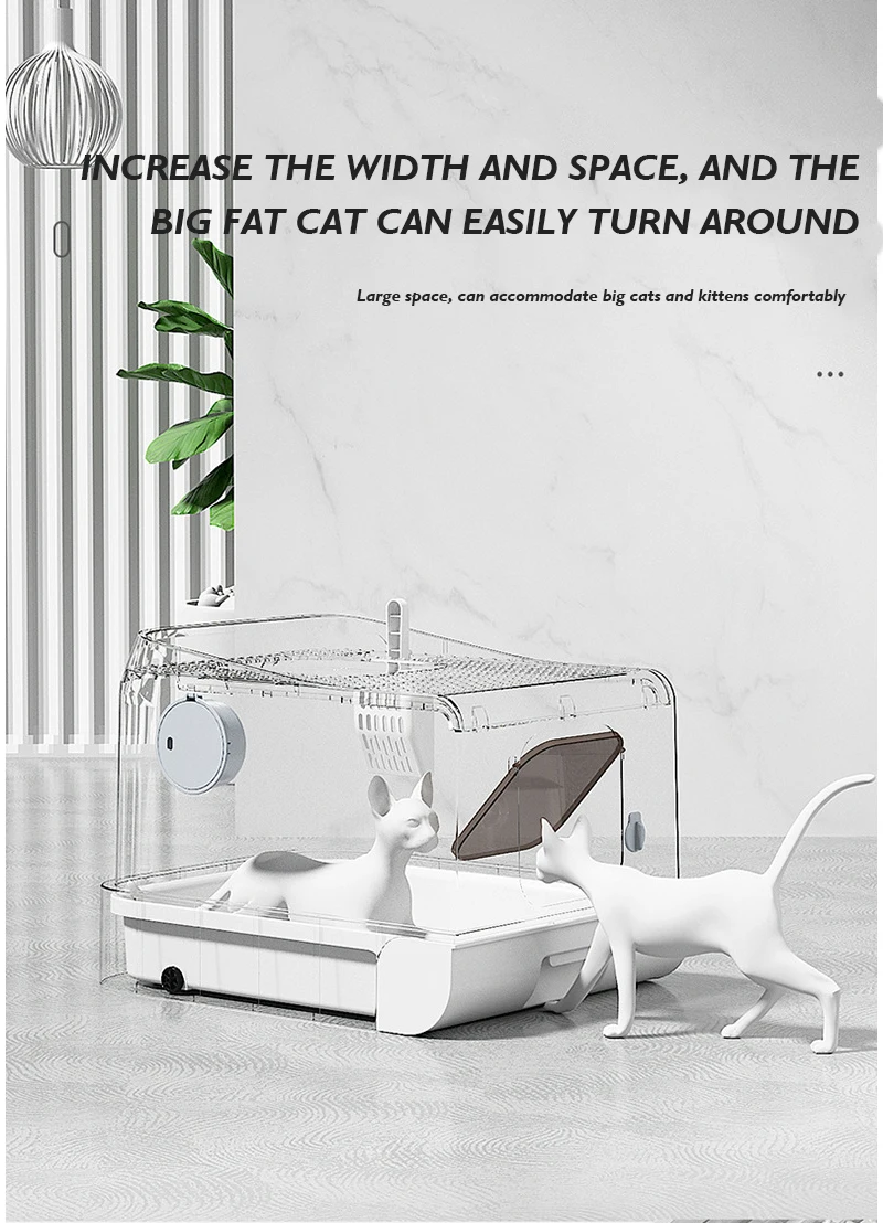 NEW Litter Box Super Large Fully Enclosed Top in Cat Toilet Deodorizing Cat Front in Top Out Spatter Drawer Extra Large manufacture