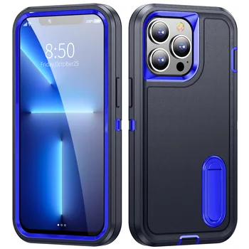 Heavy Shockproof Protective Shockproof Case for iPhone 15 Pro Max 14 Pro 13 Pro Max with Stand