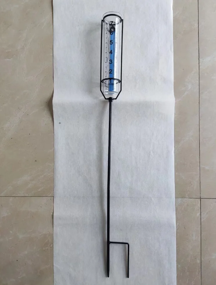 7 Inches Large Garden Rain Gauge Upgrade Glass Container Accurate Rain