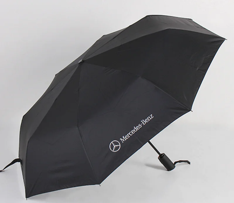 High Quality Travel Foldable Windproof 3 Folding Promotion Printing Auto Open Umbrella With Customer Logo Print
