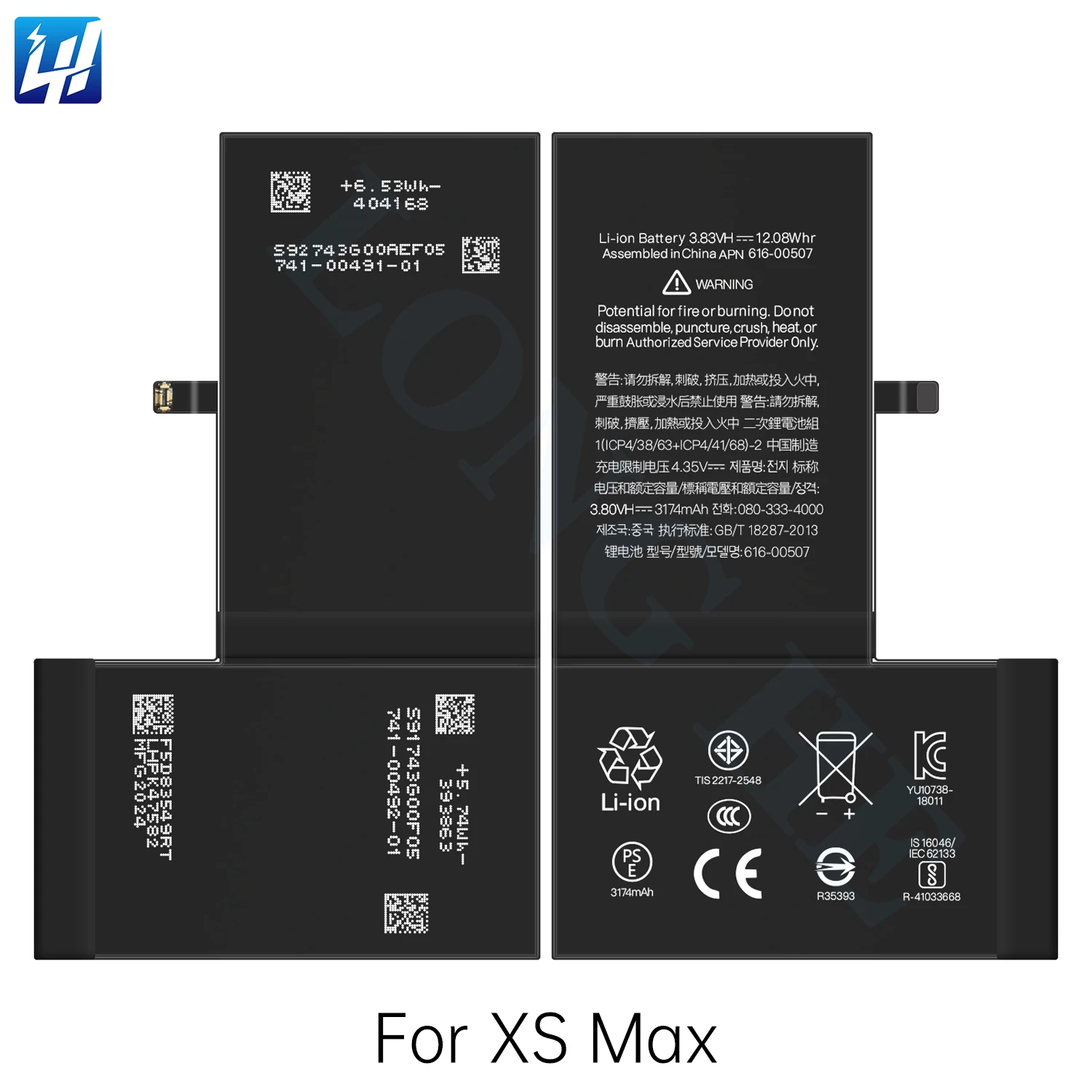 3174mah High Durability Battery for Iphone XS Max