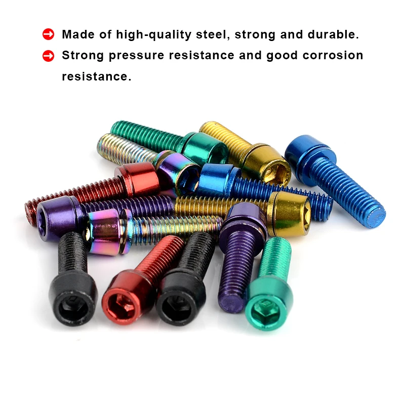 Multi-color optional Bicycle Stem Screw with High-quality Steel
