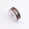 Brown with silver foil stamping