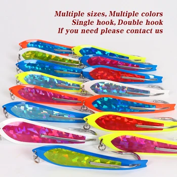 Big Game Fishing Bait OEM Fishing Trout Spoon Bait Single Hook Stainless Steel Spoon Lures Trolling Lure – Metal Jig – view 4