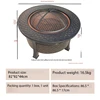Black Family photo of multifunctional circular barbecue grill