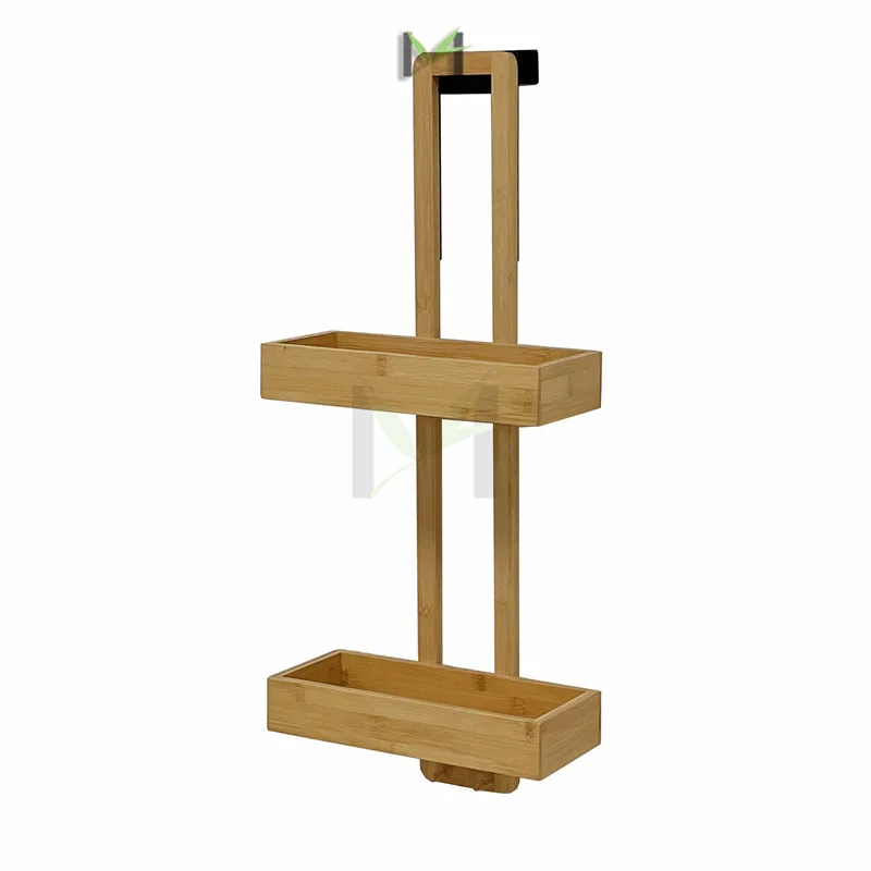 Bamboo Shower Caddy,Over The Door,Stylish And Eco Friendly Shower