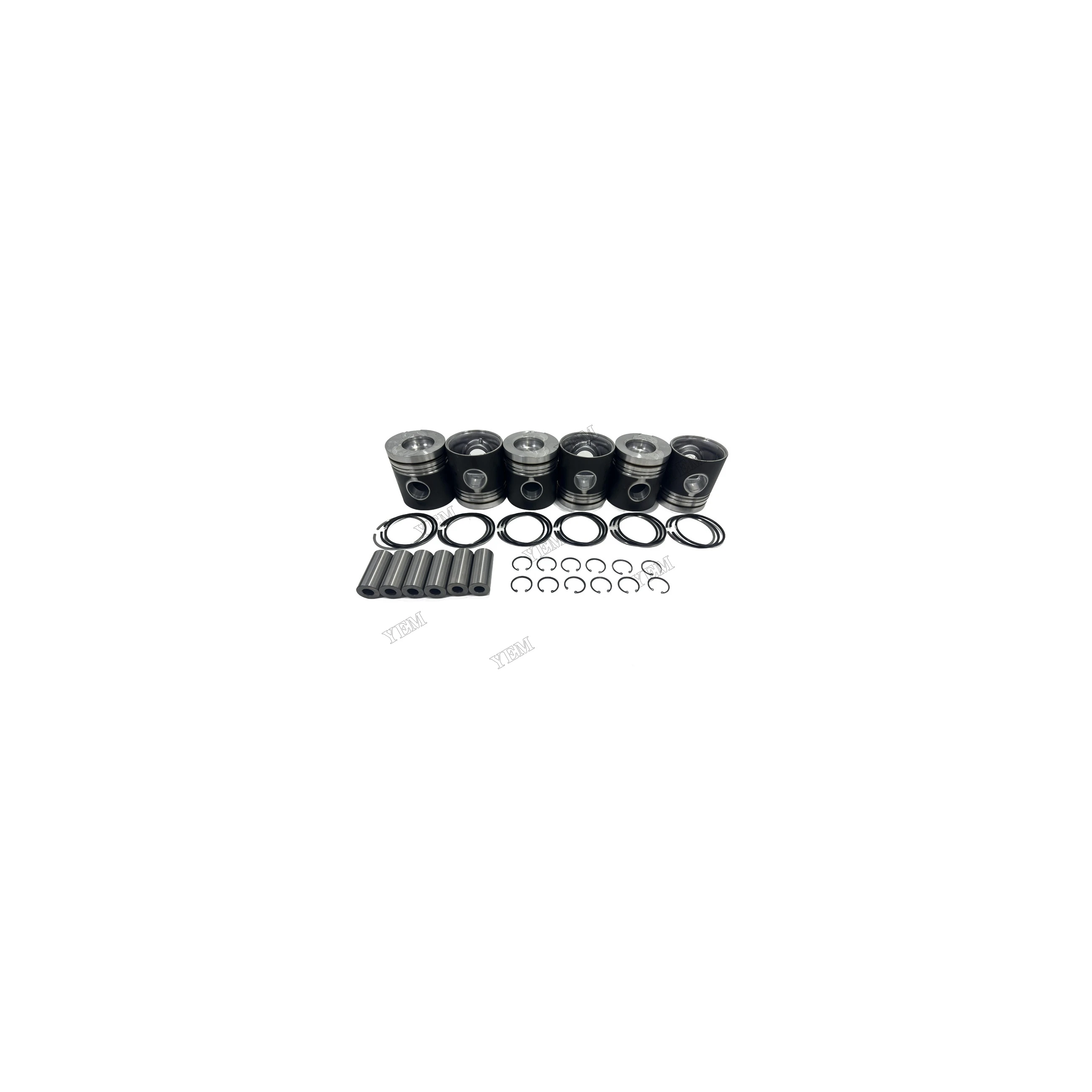 Piston Set 65.02501-0222 for Doosan for Daewoo D2366 D2366T D2366-T Engine MEGA300-III 400-III Wheel Loader DH280 DH320