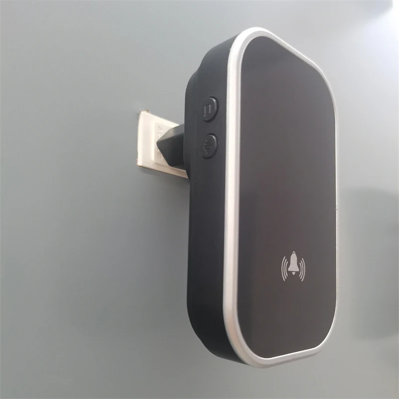 LUCKARM Black Smart Doorbell EU US UK Plug IP44 Waterproof Door Bell Kinetic Doorbell Smart Life Outdoor Wireless Doorbell