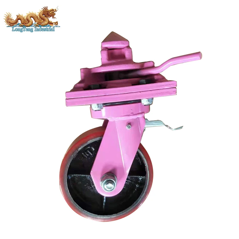 3 Ton Single Wheel Shipping Container Caster Wheel Castor Wheels with Twist Lock