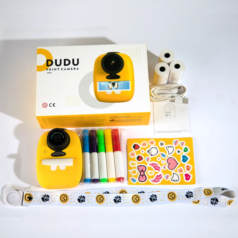 2021 New Popular Child Cartoon Small Instant Print Digital Camera Christmas Gift Digital Camera Whole Set Include Camera Bag