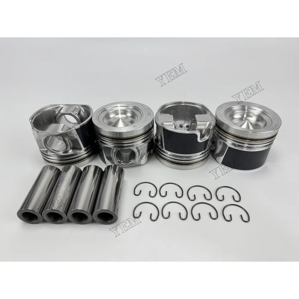Piston and Pin Clip for Isuzu 4LE2 Heavy Equipment Engine Parts