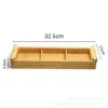 Carbonized bamboo three-compartment