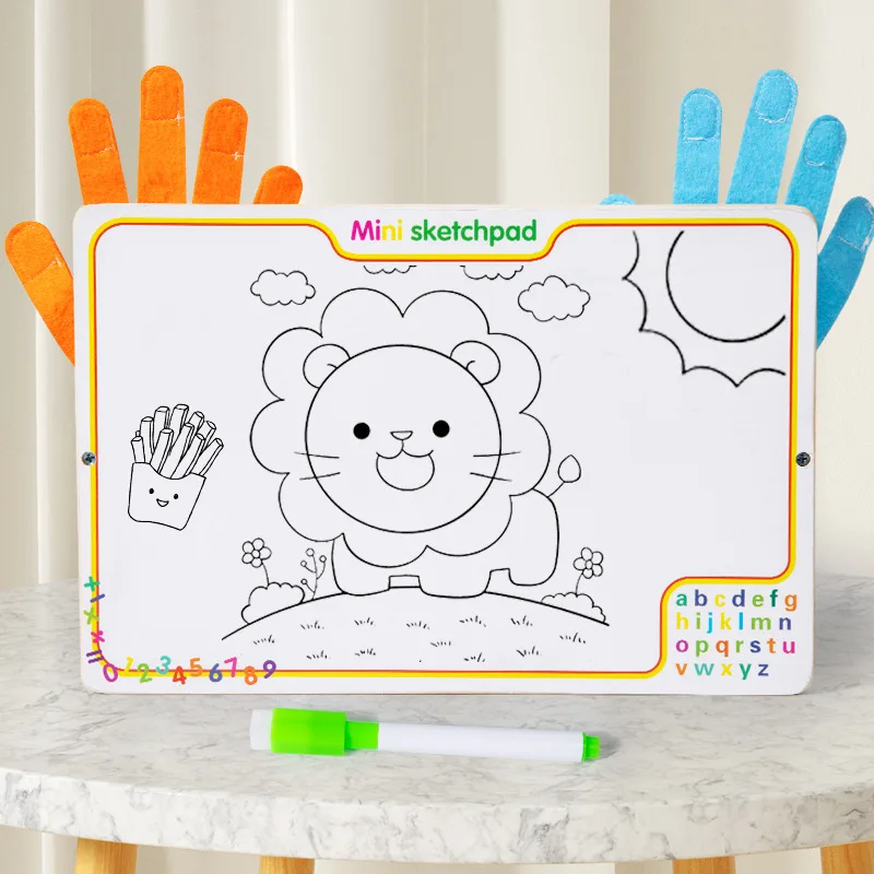 Multi-Functional Arithmetic Board Kids Montessori Learning Toys 2-in-1 Finger Counting Educational Math Toy for Kids