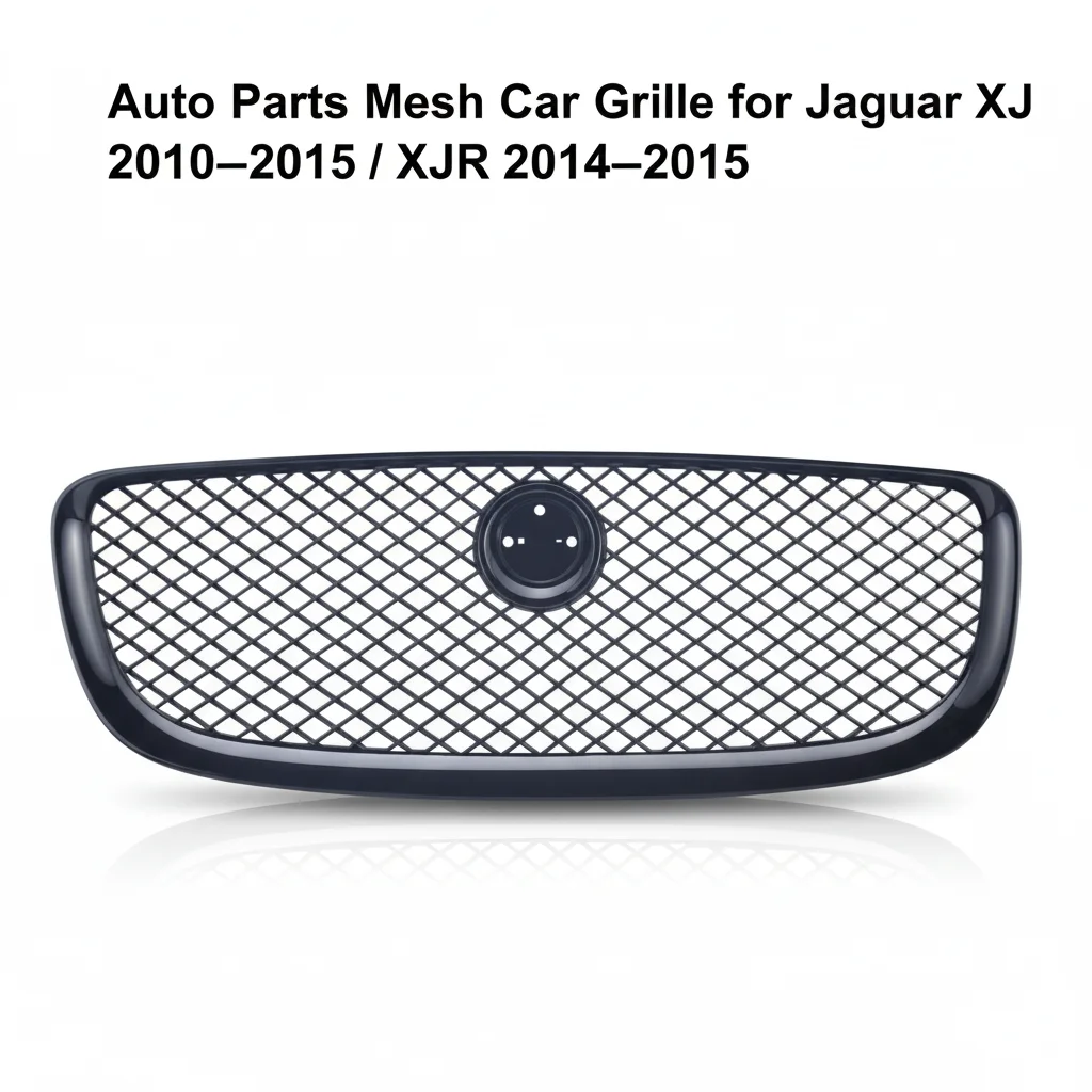 C2D23092-A New Rigenstar Customizable OEM ABS Auto Parts Mesh Accessories Car Front Gloss Black Grille for XJ2010-2015