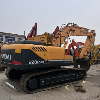 Low price 22ton 90% new China large good condition original paint crawler hyundai220-9s used excavator