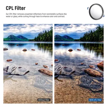 NEEWER Close up Camera Len Filters(+1/+2/+4/+10) 49mm ND/CPL/UV/FLD/Close up Filter and Lens Accessories Kit with ND2 ND4 ND8 detail image