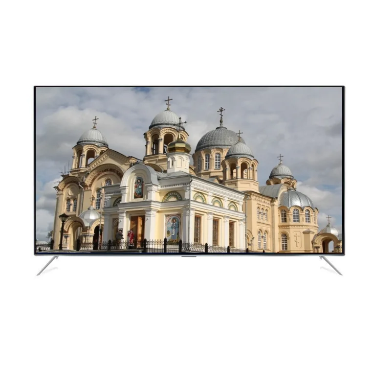 Hot Selling 55 Inch Curved LED Smart TV UHD 3840*2160 WiFi with Android System DVB-T2+S2 WAV Support for Hotels