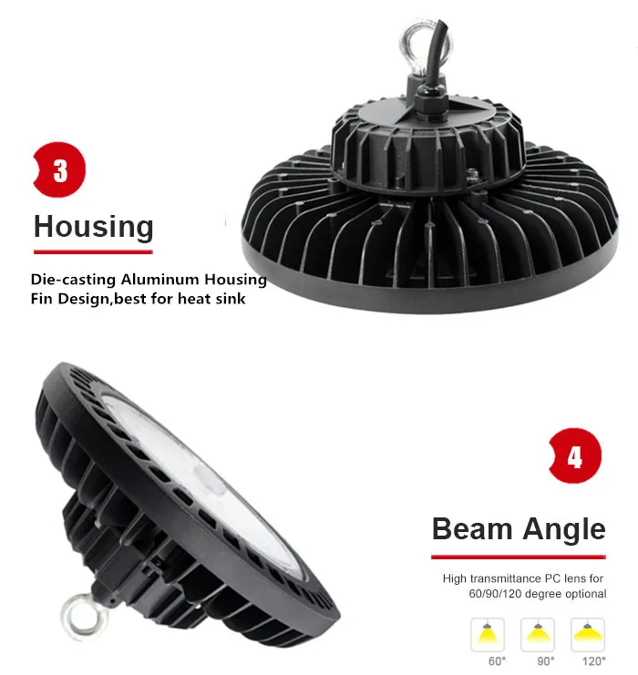 400W UFO LED Bay Light IP66 6000K 220V