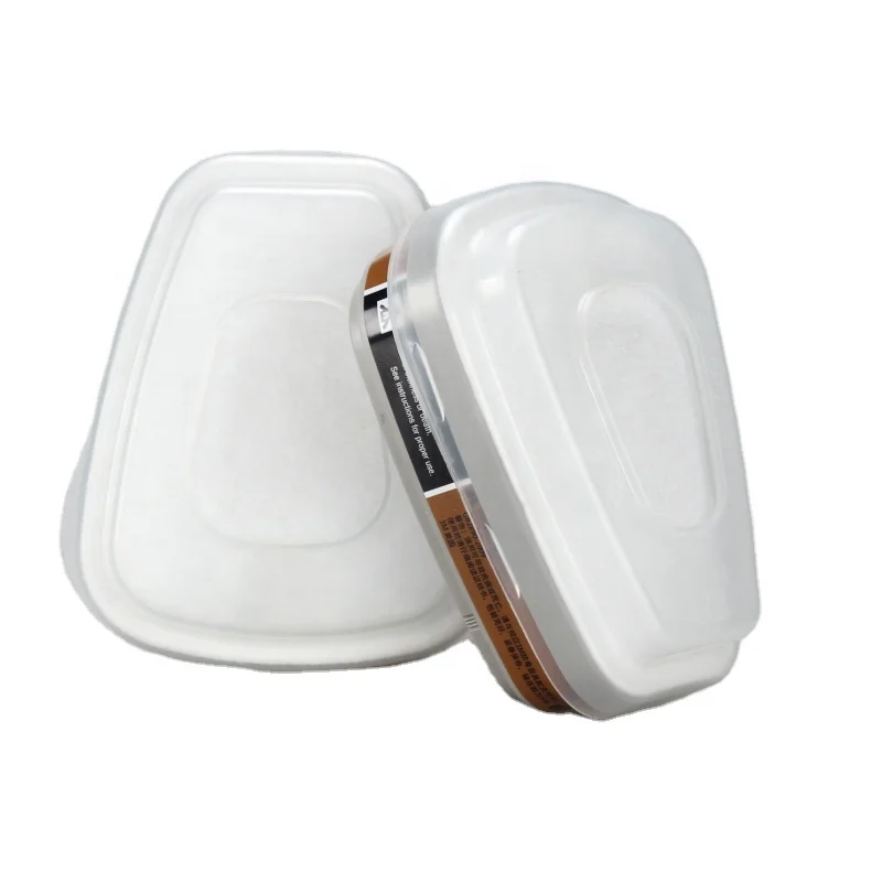 (5 Pairs) 6001 Respirator Cartridge Filters - Compatible With 6000/7000/4000 Series Masks For Dust, Gas, Vapors