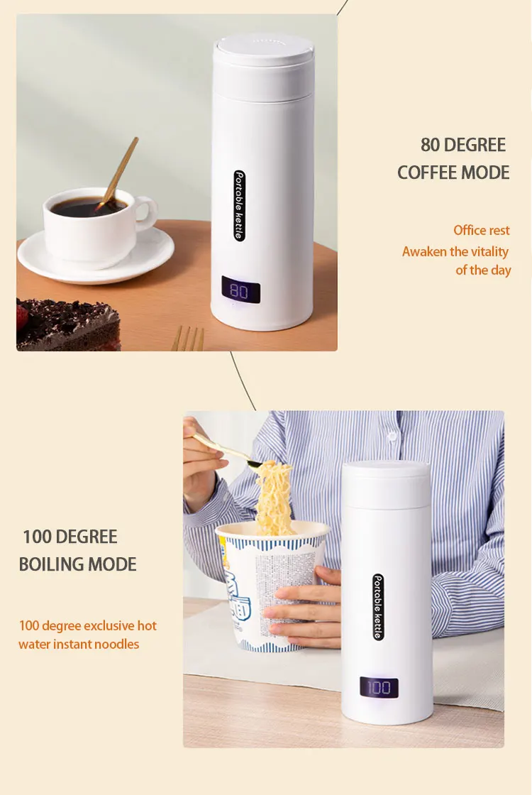 2023 Hot Selling Mini Portable Electric Kettle Portable Heating Thermal ...