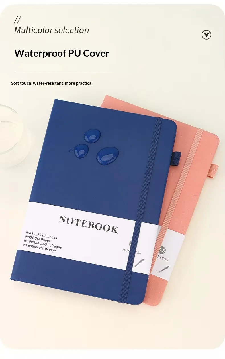 Dot Print Notebook A5 Strap Business Office Customized Logo for Our EnterpriseStudent handbook preview 5