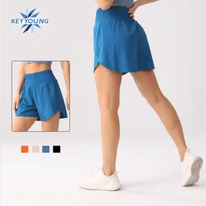 Custom Logo Workout Shorts Womens Yoga Shorts Sports Wear Fitness Seamless Short Peach Buttocks Butt Lift Running Gym Shorts