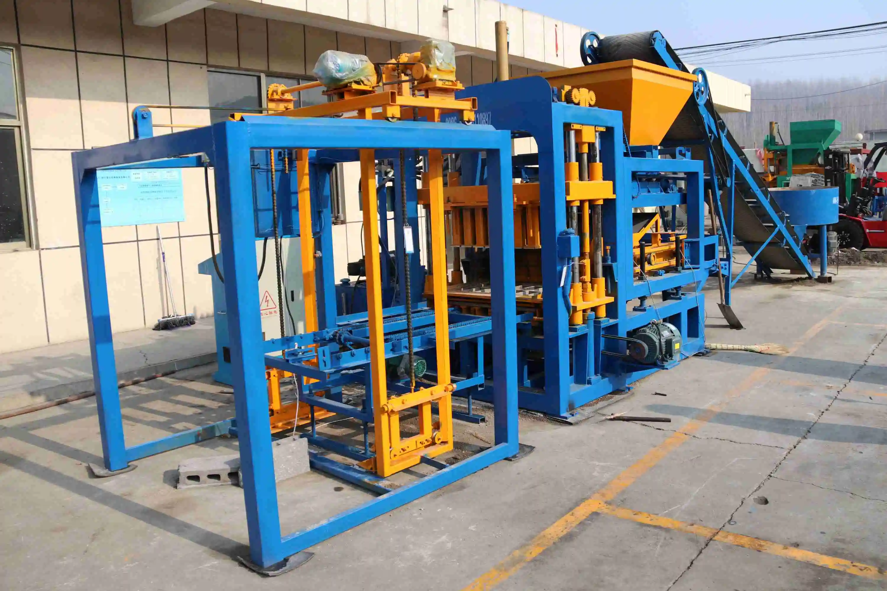 Building Block Making Machine Fully Automatic Brick Maker Machinery for Sale in Dominican Republic
