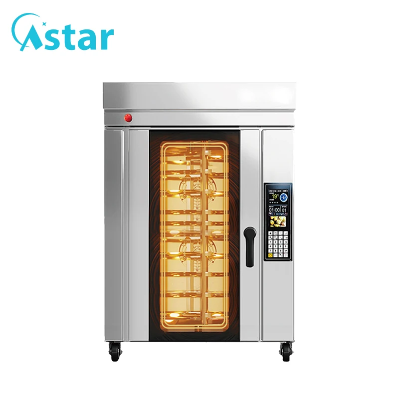 Commercial Rotary Baking Oven Electric Rack Oven for Large Scale Production Bakery With 5 Trays