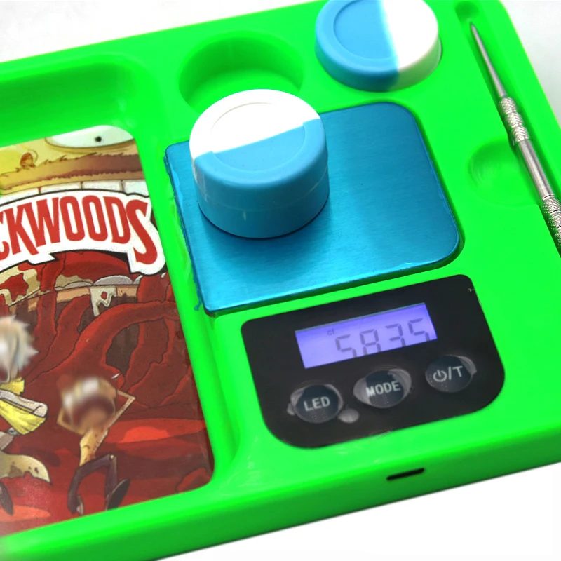 Custom Backwood Glow Cartoon Rolling Tray Herb Tobacco Led Rolling Tray