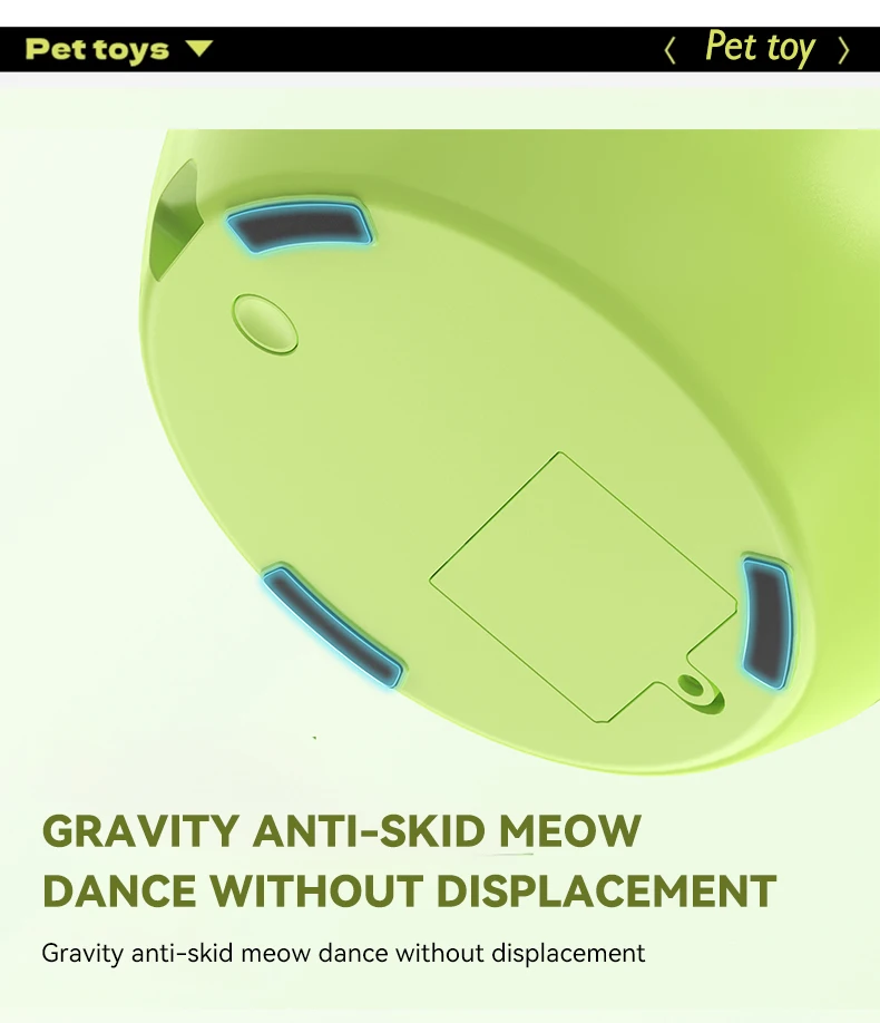 New Cat Electric Toy apple Shape butterfly Caterpillars on the Upper and Lower Layers Can Be Selected to Tease the Cat Stick factory