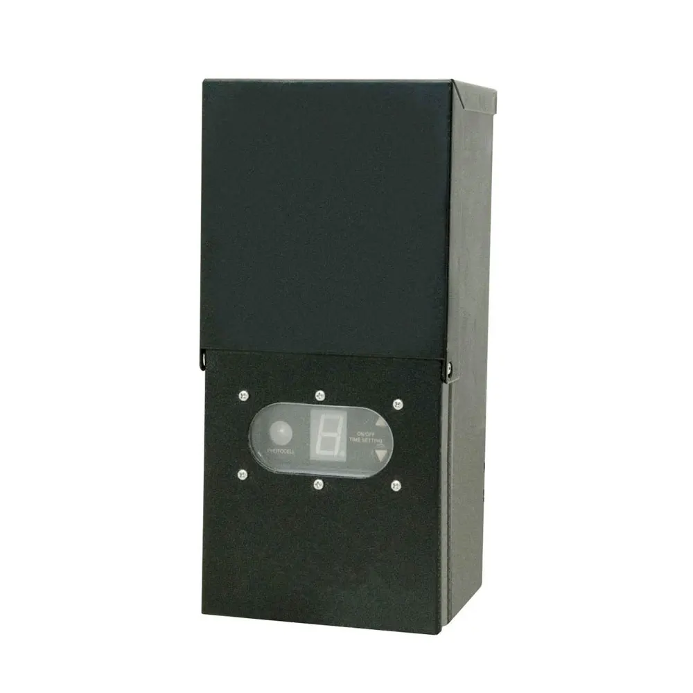 12v Lighting Transformer 100W PHOTO CELL Timer Outdoor Low Voltage Landscape Light Transformer 300W 10 Low Voltage Transformer