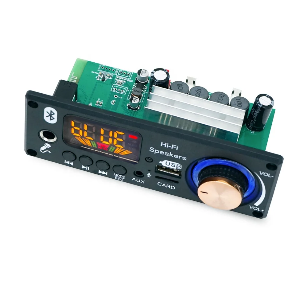 Audio Amplifier Board, Icstation ???? ????? Compatible Stereo Au 並行輸入品 Digital Amplifier Wireless Audio Amp Board - Dual Channel 50W+50W