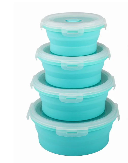 Cheap Custom Cute Collapsible Large Decorative Silicone Fruit Bowl With Lid
