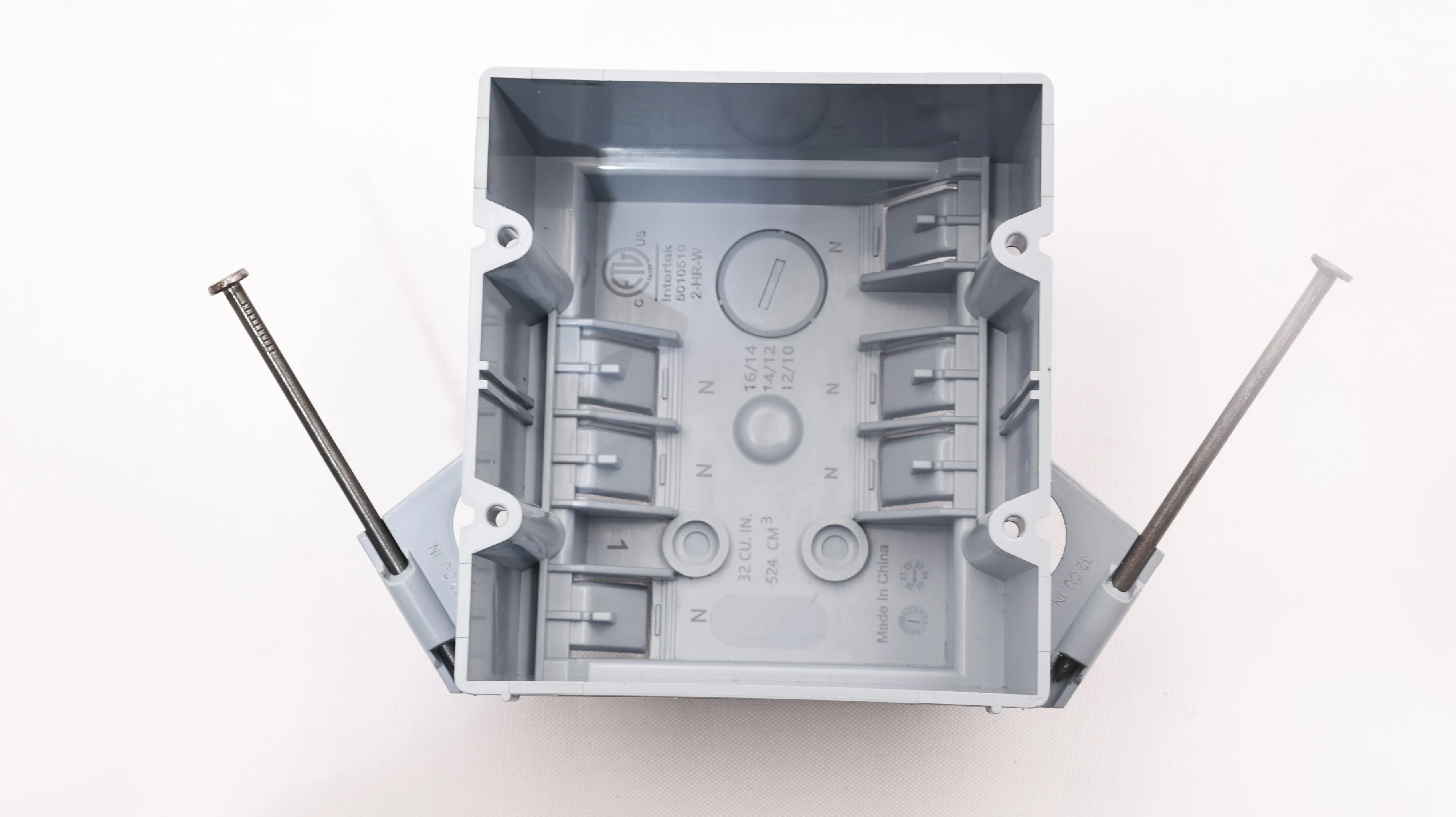 Linsky Electrical Plastic Two-Gang Switch Outlets Box New Work PPO ETL Certified-Shanghai's Electronics & Instrument Enclosures