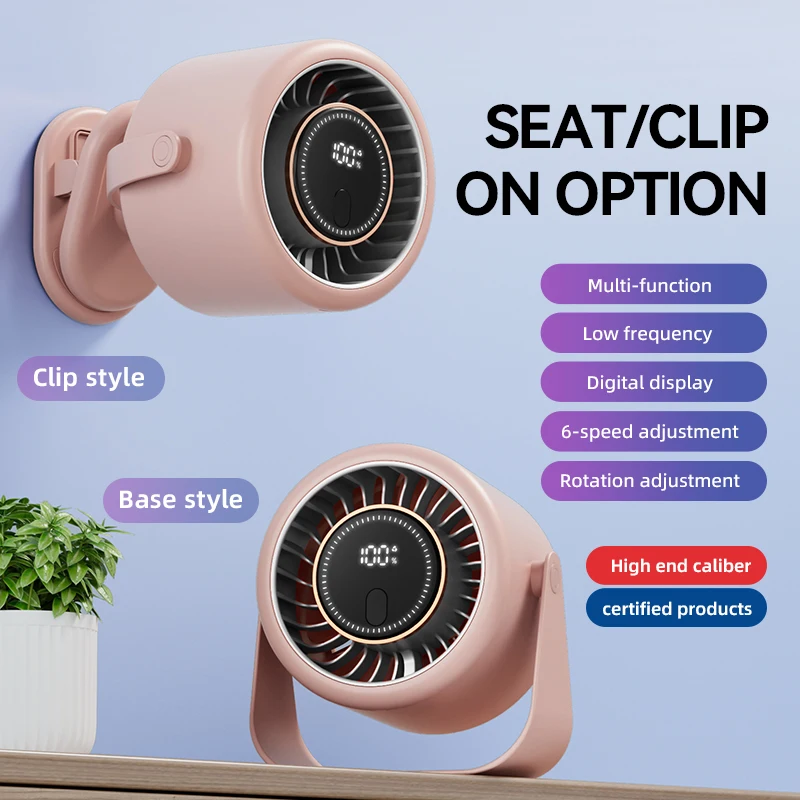 Household Mini Clip Fan, Portable, Battery, Clip-On Fan - detail 2