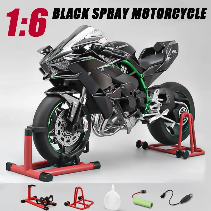 XLG 1/6 カワサキ ninja H2R ギミック搭載 kawasaki XLG™ 1:6 Kawasaki H2R Sound & Mist Model – Bean's Moto Booth