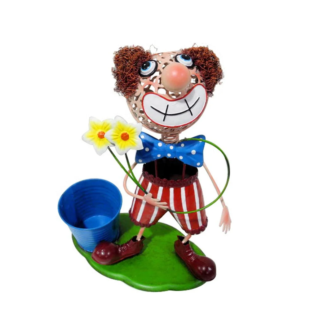 Jardin Dessin Anime Clown Figurine En Metal Fleur Petit Pot Drole Jardiniere Decorative Buy Figurine De Clown Petit Pot En Metal Pour Plante Petit Pot De Clown De Dessin Anime De Jardin Pour Plante