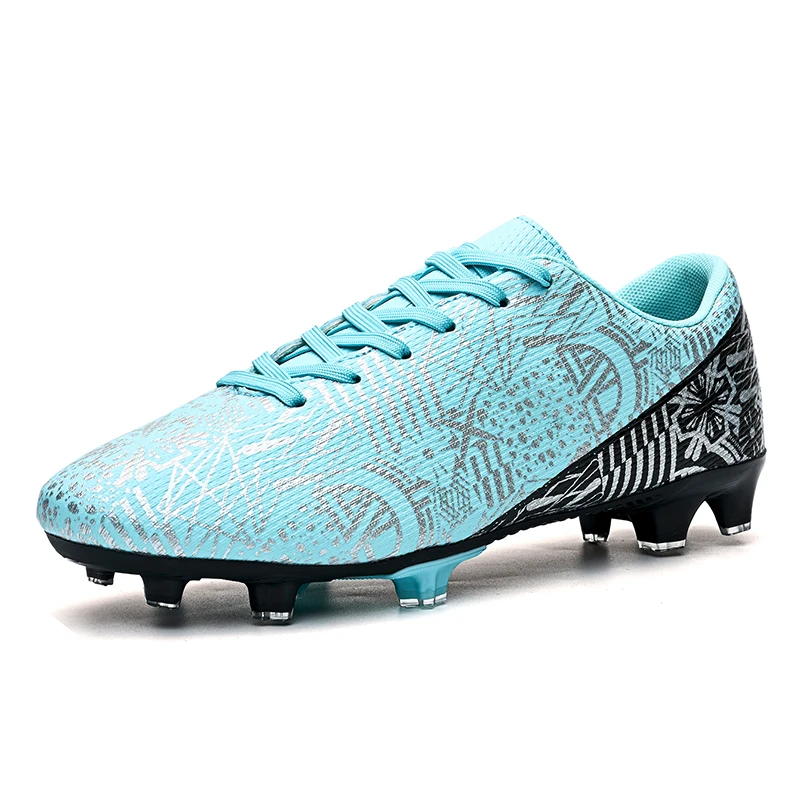 New Low-top Long-spike Football Shoes Rubber Out-sole Effective Anti-slip Football Boots Comfortable Lining Soccer Shoes