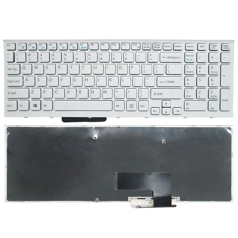 Per SONY VAIO SVE171C11M Genuino Laptop tastiera UK bianco 