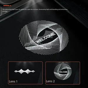2026 Model Dedicated Projection Floor Lamp Ambient Light Vehicle Door Greeting Light Parts for BYD Leopard 8