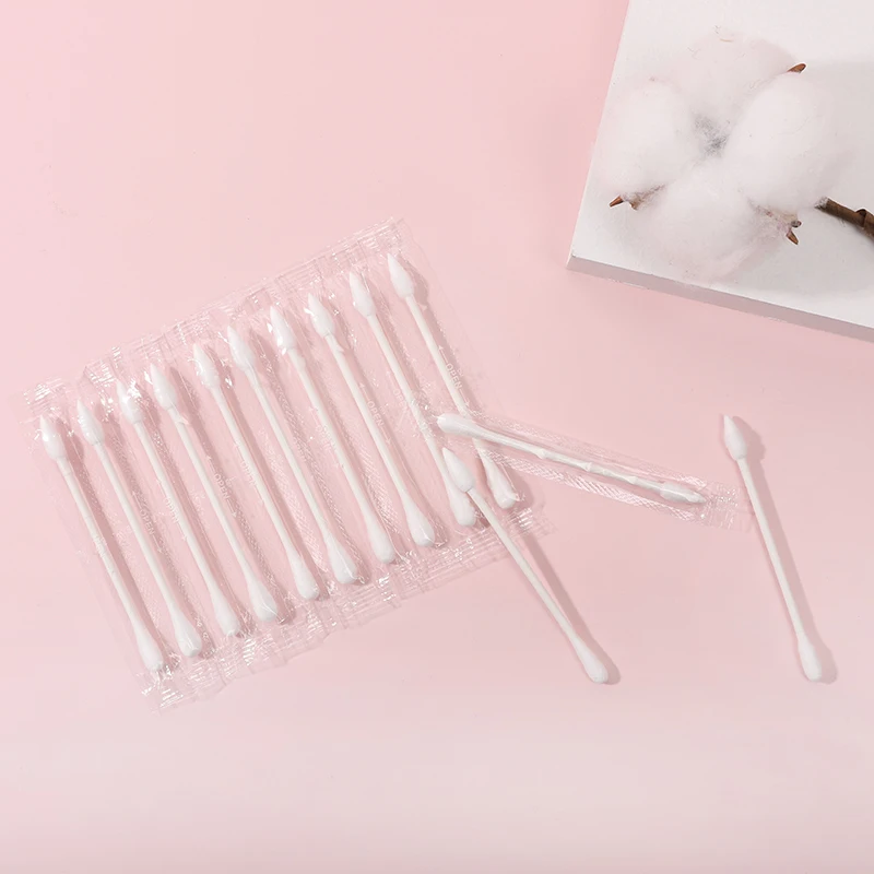 New Design Cotton Ear Bud For Baby Paper Stick Twoside Cotton Swab